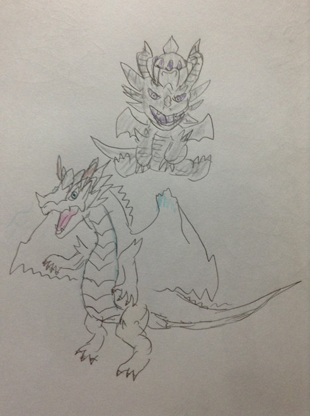 ホワイトドレイクと超キングメタルドラゴン Masaoking さんのイラスト ニコニコ静画 イラスト