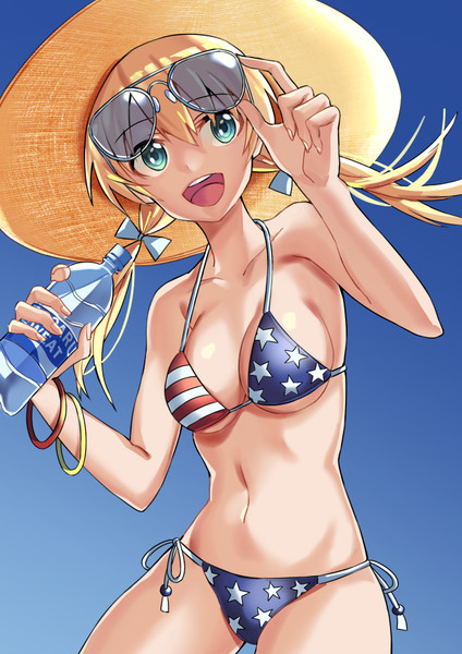 夏だ 水着だ プリンツオイゲンだ るいせんと さんのイラスト ニコニコ静画 イラスト