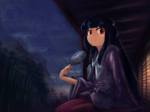 蓬莱山輝夜と夕涼みと Kys さんのイラスト ニコニコ静画 イラスト