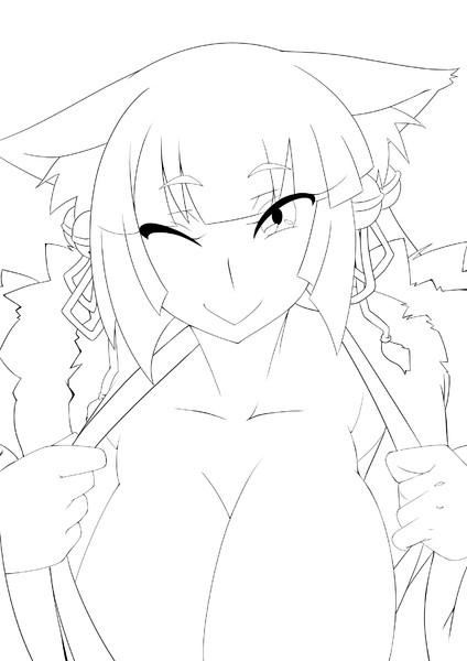 境界線上のホライゾン 最上 義光 線画 Tomウチダ さんのイラスト ニコニコ静画 イラスト