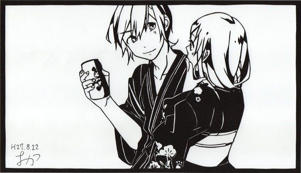 切り絵 東京サマーセッション Honeyworks おかつ さんのイラスト ニコニコ静画 イラスト