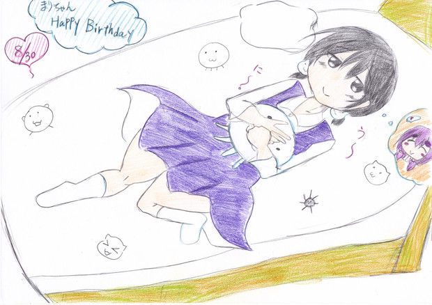 まりちゃん誕生日絵 ２０１５ 初音軍 さんのイラスト ニコニコ静画 イラスト