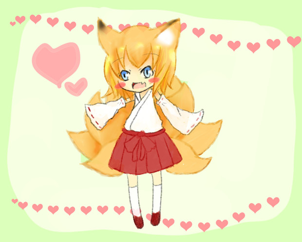 オリジナル 狐柚の妹 名前募集 月雫涼音 さんのイラスト ニコニコ静画 イラスト