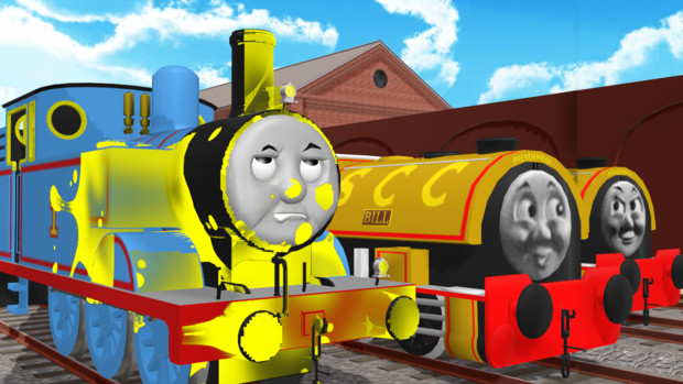 第一回mmd顔芸選手権 違うよビル 新しい機関車じゃなくてトーマスだよ Sodor P さんのイラスト ニコニコ静画 イラスト