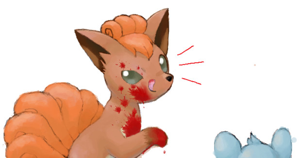 返り血を舐めるまろうこん ら さんのイラスト ニコニコ静画 イラスト