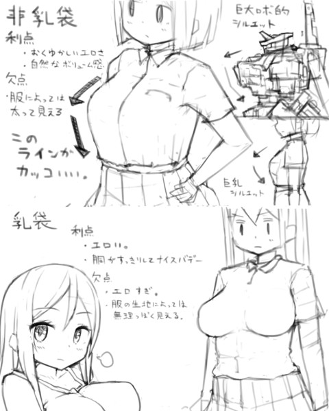 乳袋とそうでないもの