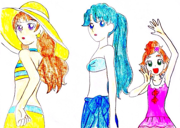 水着回 Go プリンセスプリキュア Dolphin Venus さんのイラスト ニコニコ静画 イラスト
