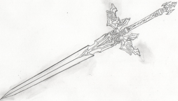 自作中二武器 ファルシオン ディバイド Lineheart さんのイラスト ニコニコ静画 イラスト