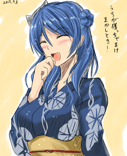 浴衣浦風ボイスの破壊力 Luna さんのイラスト ニコニコ静画 イラスト