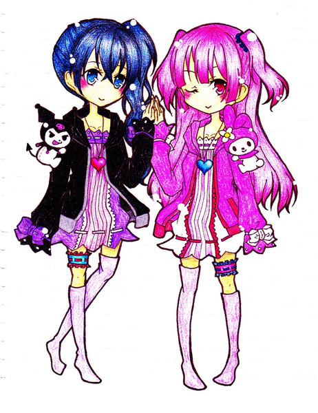 マイメロとクロミ 汐音 さんのイラスト ニコニコ静画 イラスト
