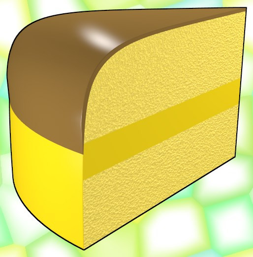 チョコバナナ味ケーキ K45mm さんのイラスト ニコニコ静画 イラスト