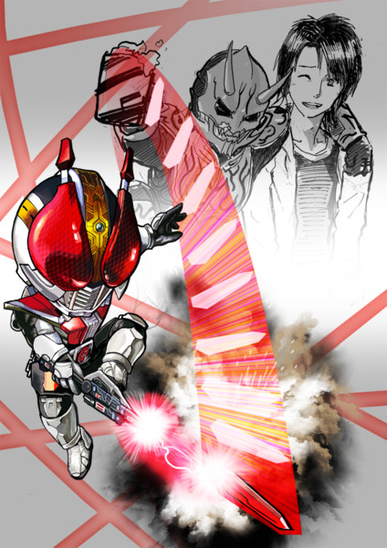 仮面ライダー電王 俺、参上！ 墨絵 CakeRabbits プレイマット