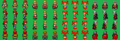 ｄｑ８パーティの歩行ドット絵をｄｓドラクエ風で作ってみました 反町 さんのイラスト ニコニコ静画 イラスト