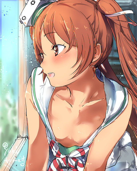 リベッチオちゃんの服はちょっと角度変えて覗いただけでこうなる 八木戸マト 焼きトマト さんのイラスト ニコニコ静画 イラスト