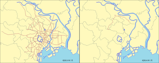 都電路線変遷