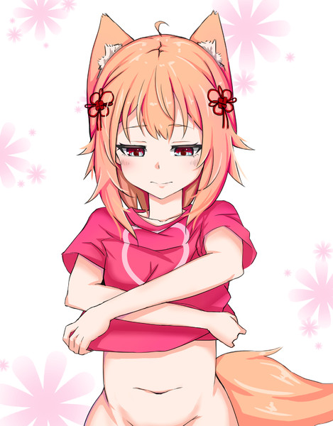 狐娘が脱ぐ Toho さんのイラスト ニコニコ静画 イラスト
