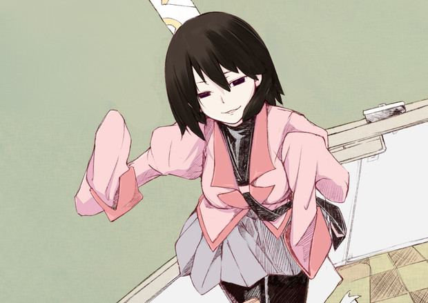 忍野扇はたぶん萌袖の意味を間違っている Rizzl さんのイラスト ニコニコ静画 イラスト