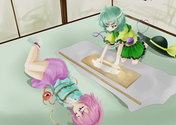 姉を縛ったまま放置してひたすらそば打つやつ 砂肝 さんのイラスト ニコニコ静画 イラスト