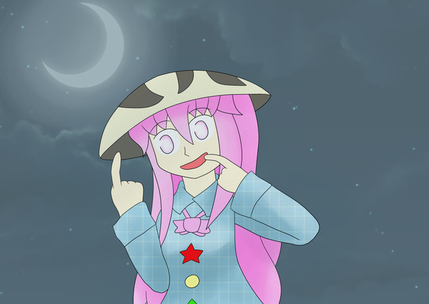 月下の登場 能面 小姫 さんのイラスト ニコニコ静画 イラスト