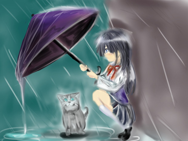 猫と少女 猫耳サイクロップス さんのイラスト ニコニコ静画 イラスト