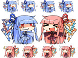 デフォルメ姉妹立ち絵