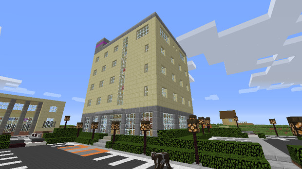 【Minecraft】 ビジネスホテル 【地方空港とまち】