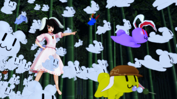 飛び跳ねる兎の大群 Bushow さんのイラスト ニコニコ静画 イラスト