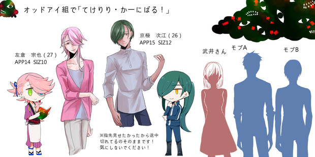 オッドアイ組で てけりり かーにばる 立ち絵 めいず さんのイラスト ニコニコ静画 イラスト