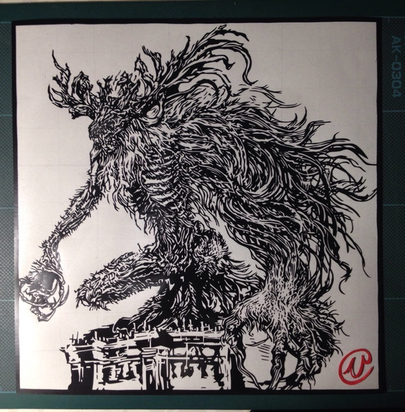 切り絵「Bloodborne」聖職者の獣