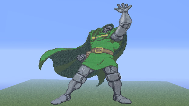 Minecraft ドット絵製作 7 Dr Doom ぺとら さんのイラスト ニコニコ静画 イラスト
