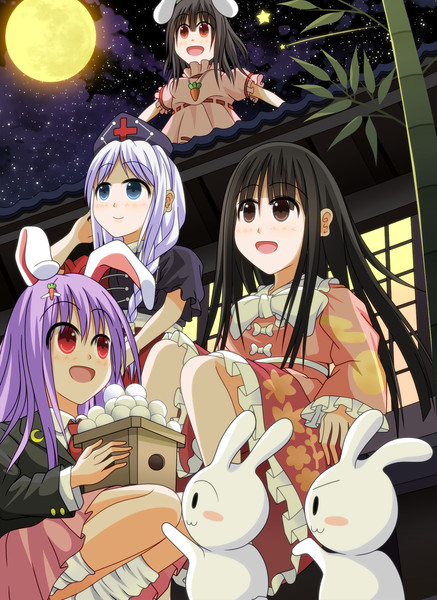 永遠亭の十五夜 T N さんのイラスト ニコニコ静画 イラスト
