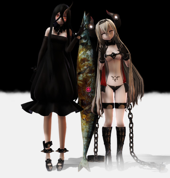 Mmd艦これ 戦艦水鬼 防空棲姫 Taz さんのイラスト ニコニコ静画 イラスト