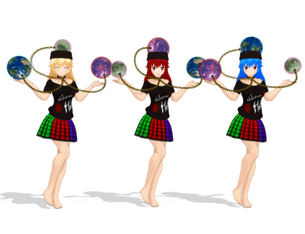 Mmd ヘカーティア ラピスラズリ モデル配布 鯖缶 さんのイラスト ニコニコ静画 イラスト