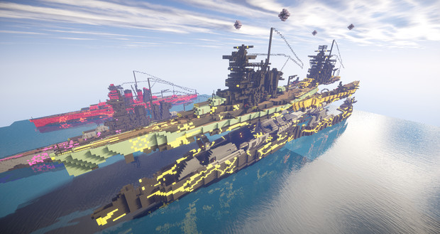 蒼き鋼のアルペジオ 霧の艦隊 キリシマハルナ合体戦艦 / みあの