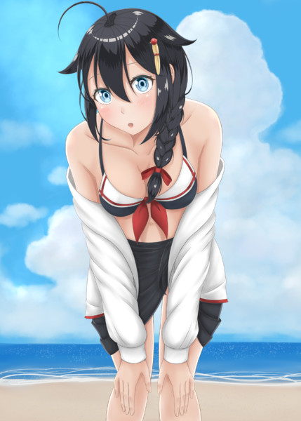 時雨水着グラ 落合雅 さんのイラスト ニコニコ静画 イラスト