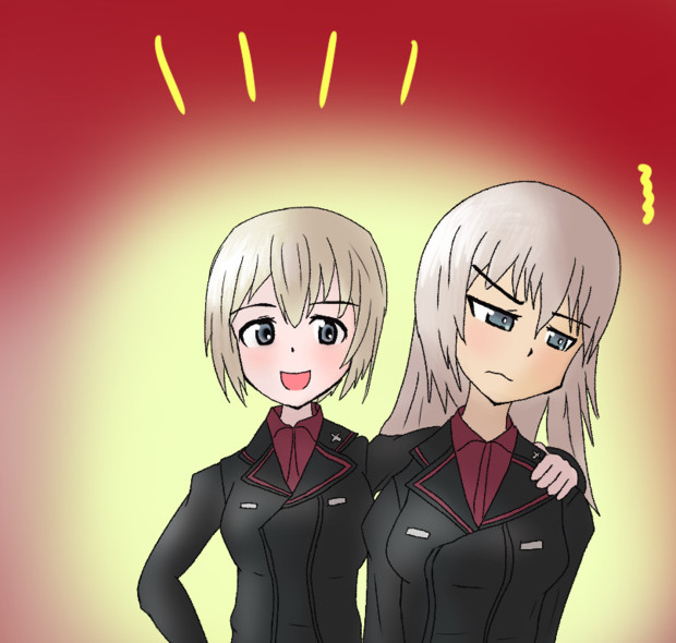 エーリカとエリカ 灰色プリン Nakanokami さんのイラスト ニコニコ静画 イラスト