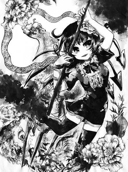 東方墨絵合同 墨夢の雫 千鳥ねころ さんのイラスト ニコニコ静画 イラスト