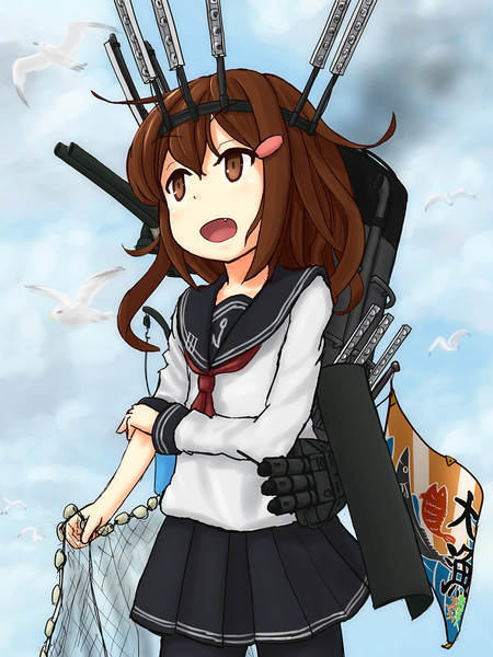 秋刀魚漁装備の雷ちゃん Rin さんのイラスト ニコニコ静画 イラスト