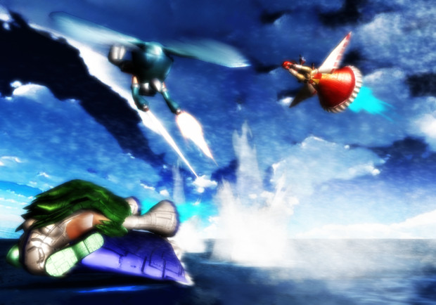 水上戦 / こうもりだこ さんのイラスト ニコニコ静画 (イラスト)