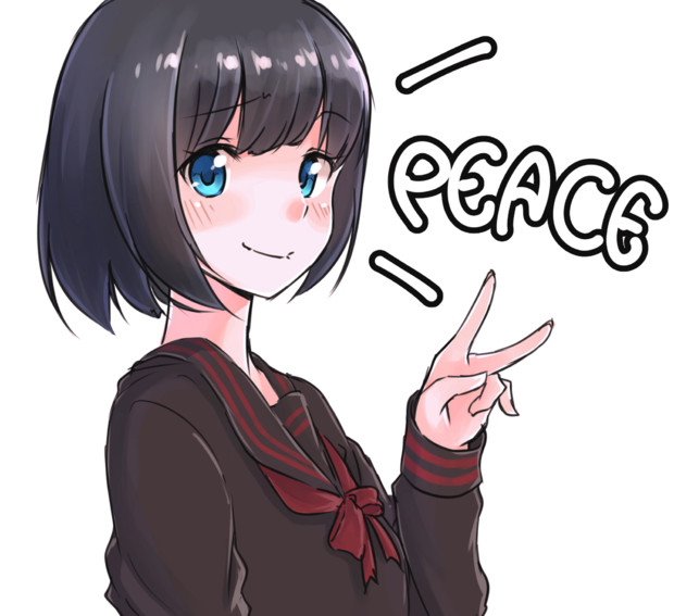 年の最高 ピース し てる イラスト Free Cute Illustrations Stock Illustration