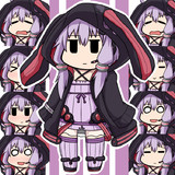 フードのゆかりさんフリー素材