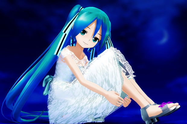 習作 Lat式akiミクさんで座り姿の練習 Mmdで スカート曲げ 甲乙亭丙左衛門 さんのイラスト ニコニコ静画 イラスト