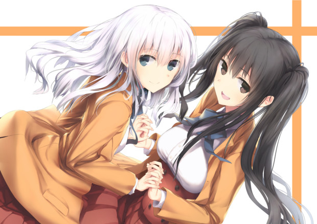 ツインテ黒髪女の子と白髪女の子 増える納豆 さんのイラスト ニコニコ静画 イラスト