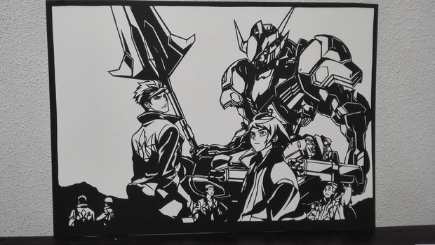 切り絵 ガンダム 鉄血のオルフェンズ 亜紀人３６０ さんのイラスト ニコニコ静画 イラスト
