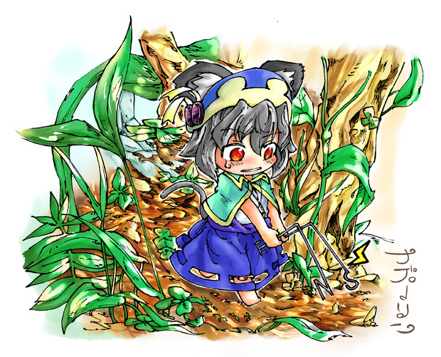 ナズーリン 物探し編 木林樹森 さんのイラスト ニコニコ静画 イラスト