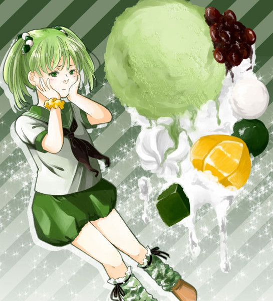抹茶パフェ 行治 さんのイラスト ニコニコ静画 イラスト