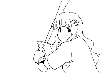 ヤクルトの4番としてhrを打つ諸星きらりgif 世界の高橋うもり さんのイラスト ニコニコ静画 イラスト