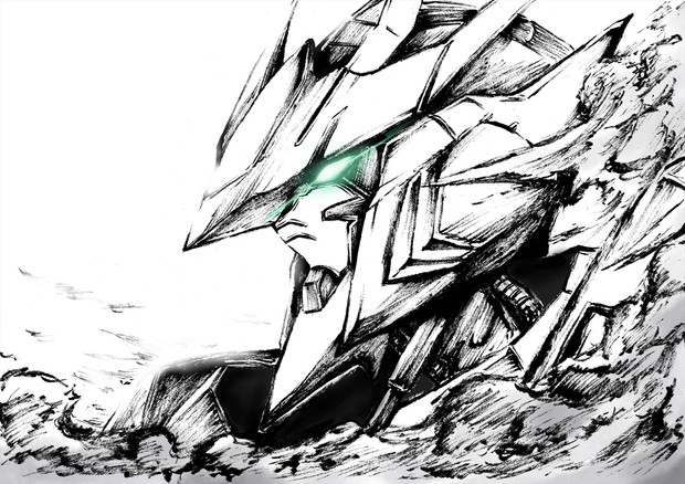 墨絵 ガンダムバルバトス カワバタヨシヒロ さんのイラスト ニコニコ静画 イラスト