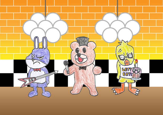 Fnaf Five Nights At Leonard S 舞台 秘密結社鷹の爪 古代角竜 アガタロス さんのイラスト ニコニコ静画 イラスト