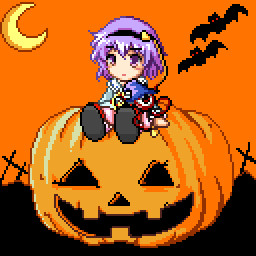 ハロウィン かぼちゃ に乗っかるさとりさん める さんのイラスト ニコニコ静画 イラスト